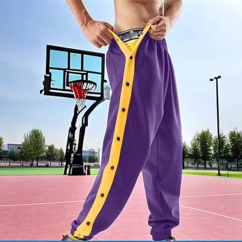 Men's Pants Mens sports basketball pants spring/summer quick drying mesh knitted full chest jersey sports pantsL2405