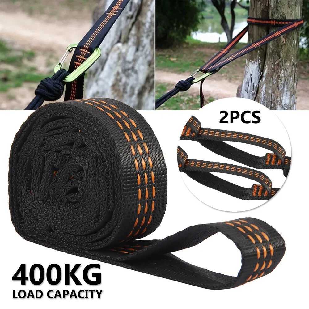 Hammocks hängmatta remmar maxlager 400 kg yogasvingande hängande bälte nylon justerbara hängande remmar trädgård gård yoga hängmatta rep rem