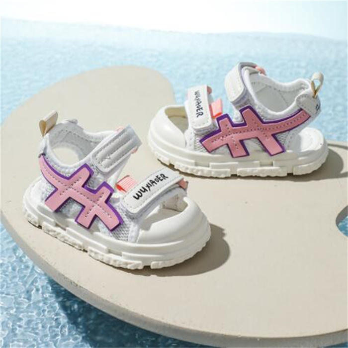 Moda Kids Sapatos Baby Primeiros Caminhantes Cute CARATOON Garotos meninas baotou sandálias de berço macio