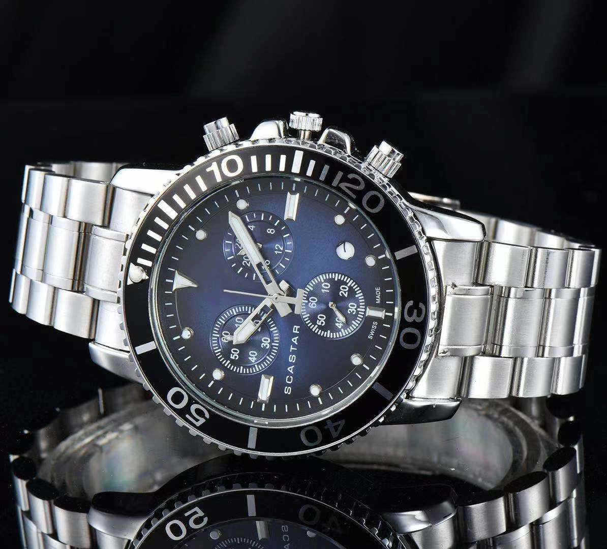 Zegarek zegarków AAA 2024 Produkt niebo zegarek kwarc sześć igły funkcja zegarek męski zegarek