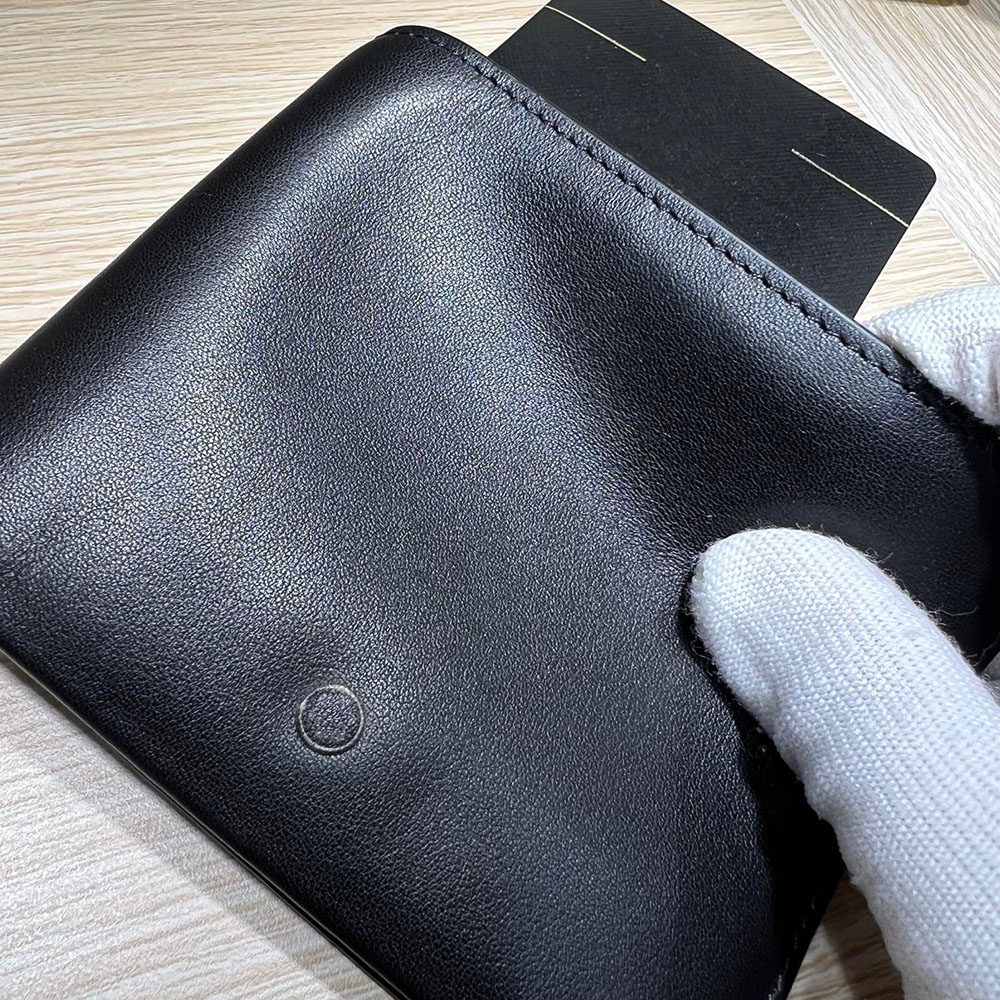 Men's Wallet USD Clip Credit Card Holder Cowhide Designer Wallet Original Top Quality Genuine Leather Portafoglio Business ID Portefeuille Brieftasche