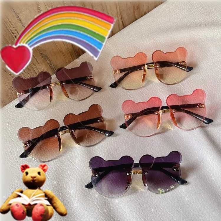 Zonnebrillen kinderen zonnebrillen beren vorm kinderen bril trendy meisjes cartoon bril tinten coureur anti-glare jongens cartoon zonnebril