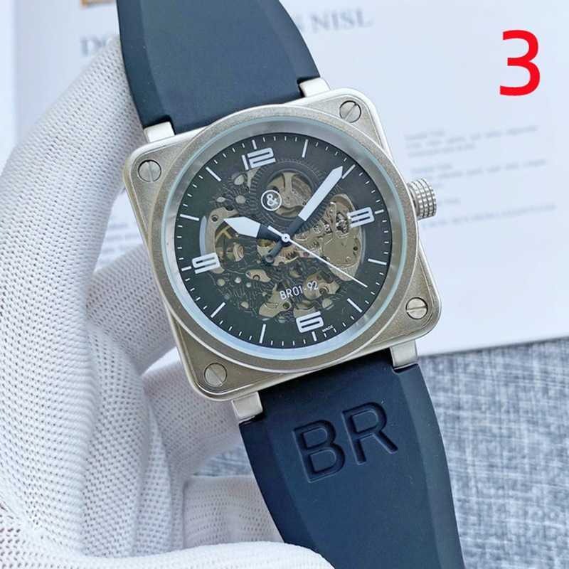 Montres montres AAA Mens Fashion B-Square 6 broches entièrement automatique Mélange de montres mécaniques