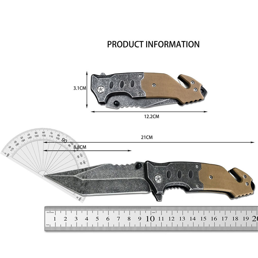 Модель F023 Тактическая высокая твердость складное нож 3.46 '' 5cr13mov tanto point blade 420 сталь + ручка G10 Работайте резкий EDC.