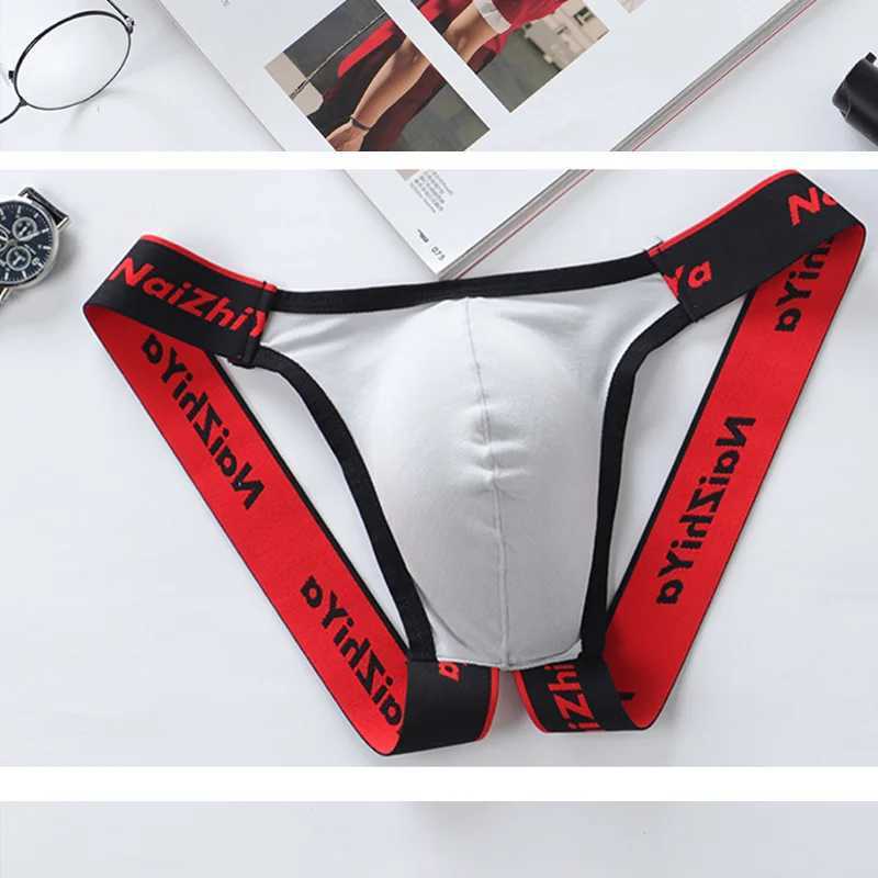 Underpants Mens Sexy Thong Brafo traspirante mutande a bassa vita a forma di U a forma di U Mens B-back bikini Q240430