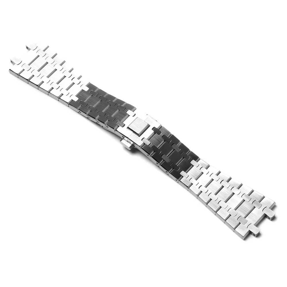 Watch Bands 41mm stainless steel sapphire glass casing strip for NH35 NH36 4R36 accessories Q240430