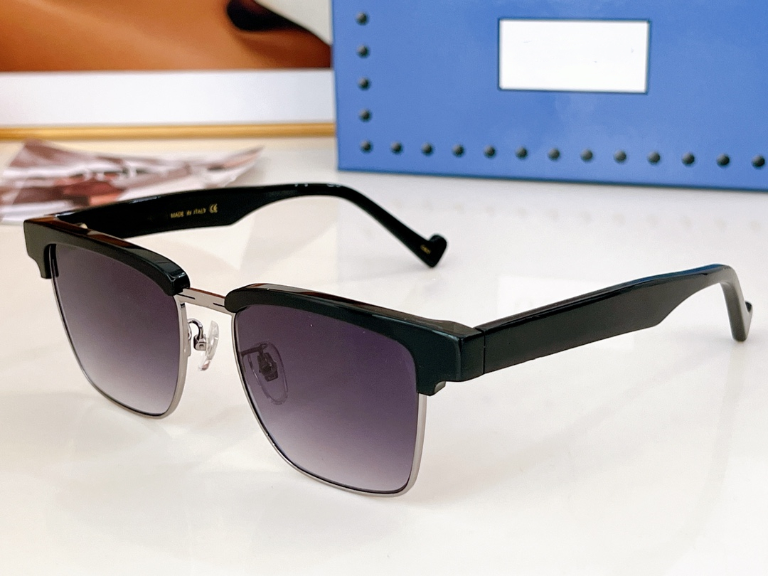 Modedesigner 1319s Sonnenbrille für Frauen Männer Acetat Metallrahmen Square Gläser Sommer Avantgarde Persönlichkeitstil Top-Qualität Anti-Ultraviolett mit Gehäuse