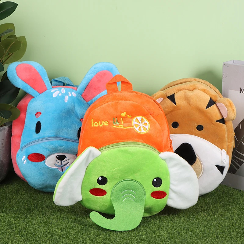 Childrens Plush Cartoon Animals Garden Backpack Ideal For Nursery Daycare Preschool Outing Boys Girls Cute 240425