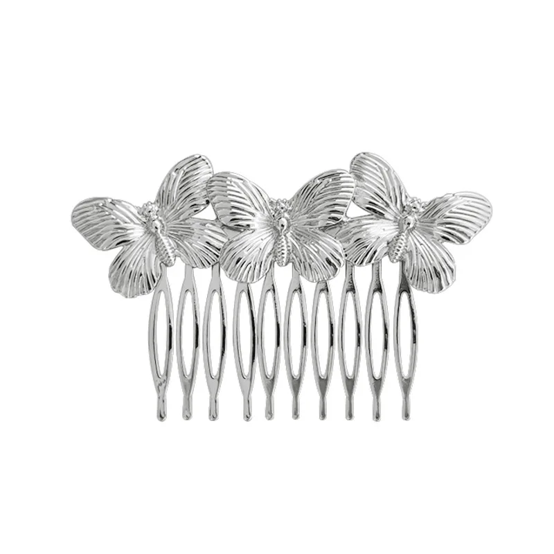 / Butterfly peignes accessoires de cheveux accessoires de cheveux peignes de dents droites cheveux épiches de cheveux Clips côté vide de mariage nuptial