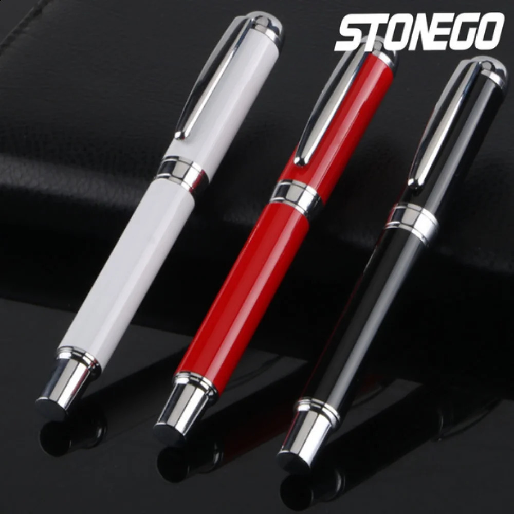 Stonego Metal Business Gold Nib UpScale Business Office School Conference Stationery Writing Supplies Chic Fountain Pen Gift 240425