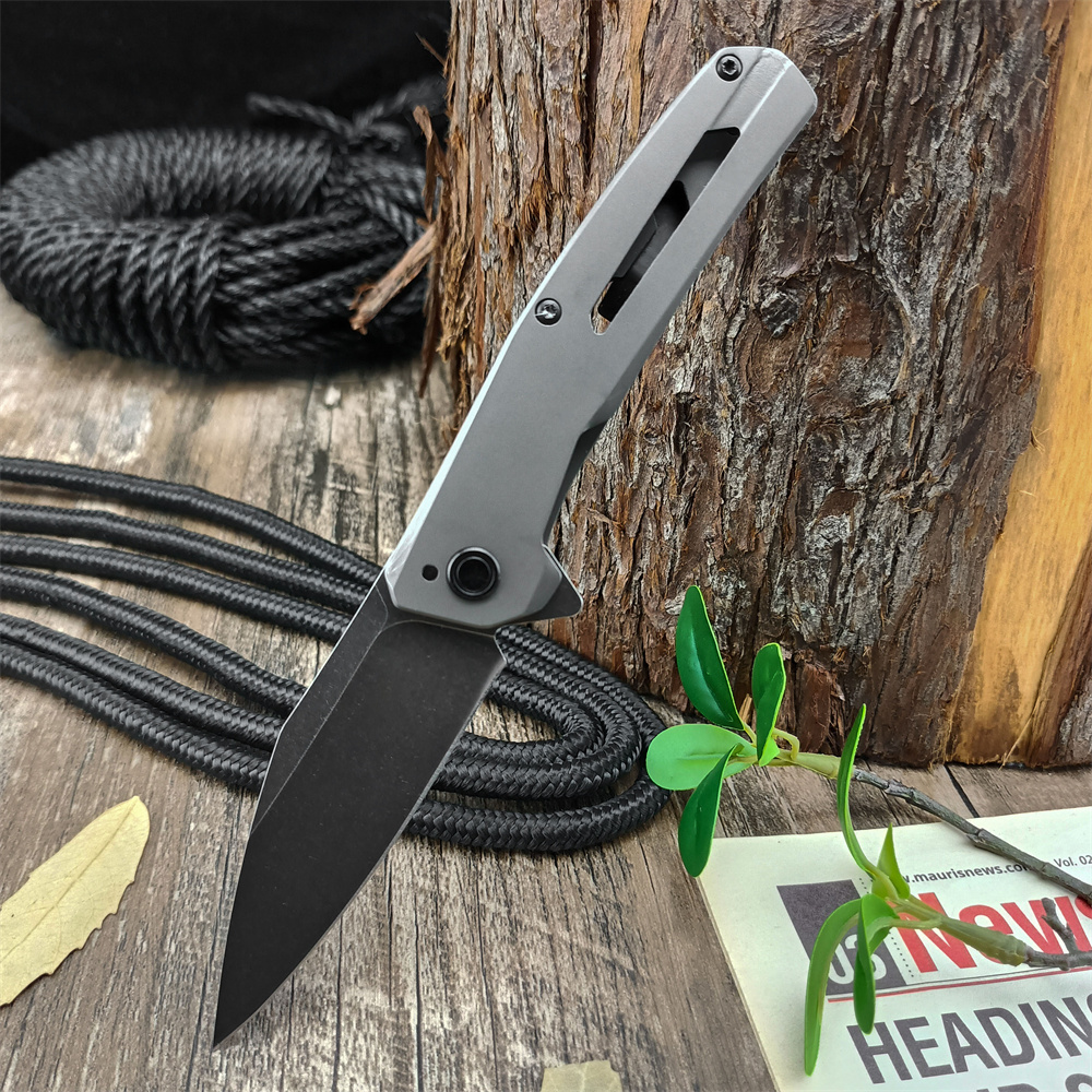 KS 1404 Flipped Flipper Składanie kieszonkową nóż D2 Stone Washed Blade 420 STOLE RĘCZNIK CAMPING EDC Outdoor wielofunkcyjny nóż taktyczny KS 1369 7250 1776