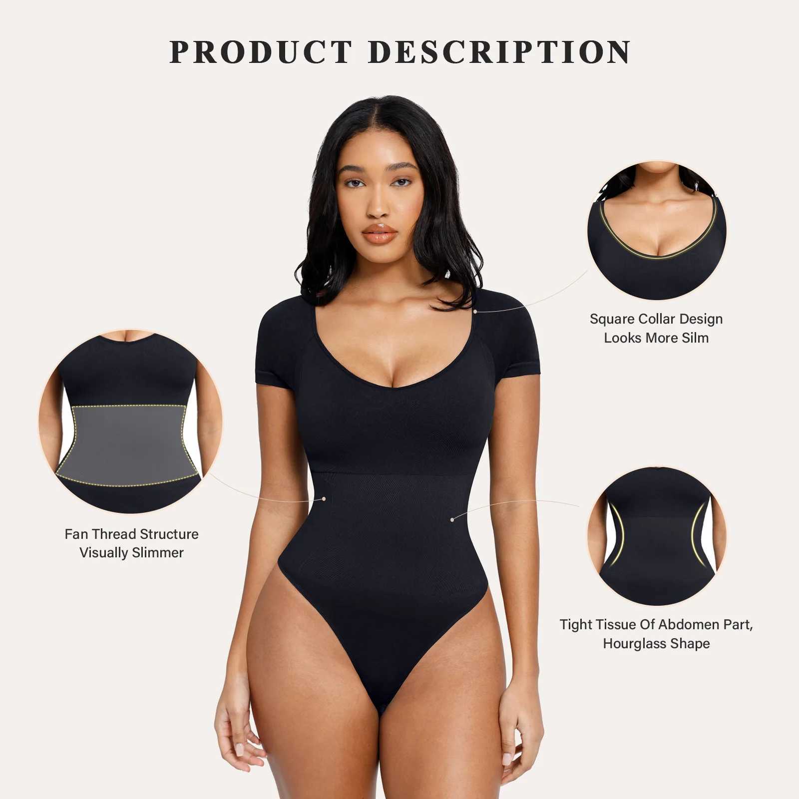 Jumpsuits para mujeres Rompers para mujeres Sliming sin costura súper fuerte soporte de cofre de techo