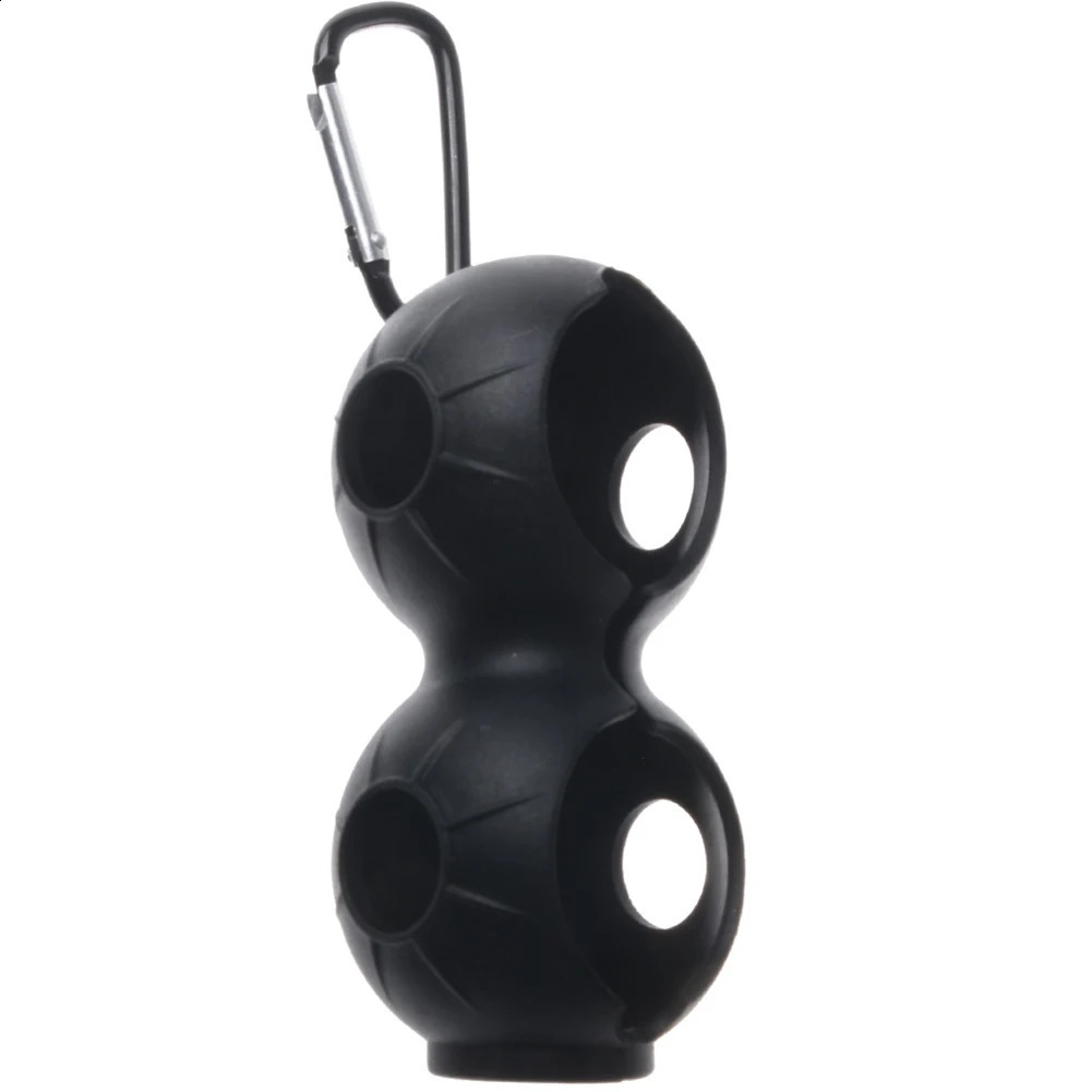 Golf Ball Holder Silicone 2 Balls protecteur avec Buckle Portable Double Case Cover Training Sports Accessoires 240425