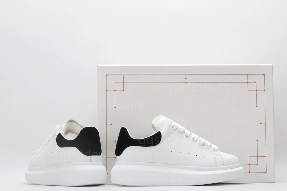 Nieuwe ontwerpers Casual schoenen Lace Up Luxe Dames Men Sneakers Platform Sole Wit Zwart Leer Velvet Suede Trainers Maat 35-45