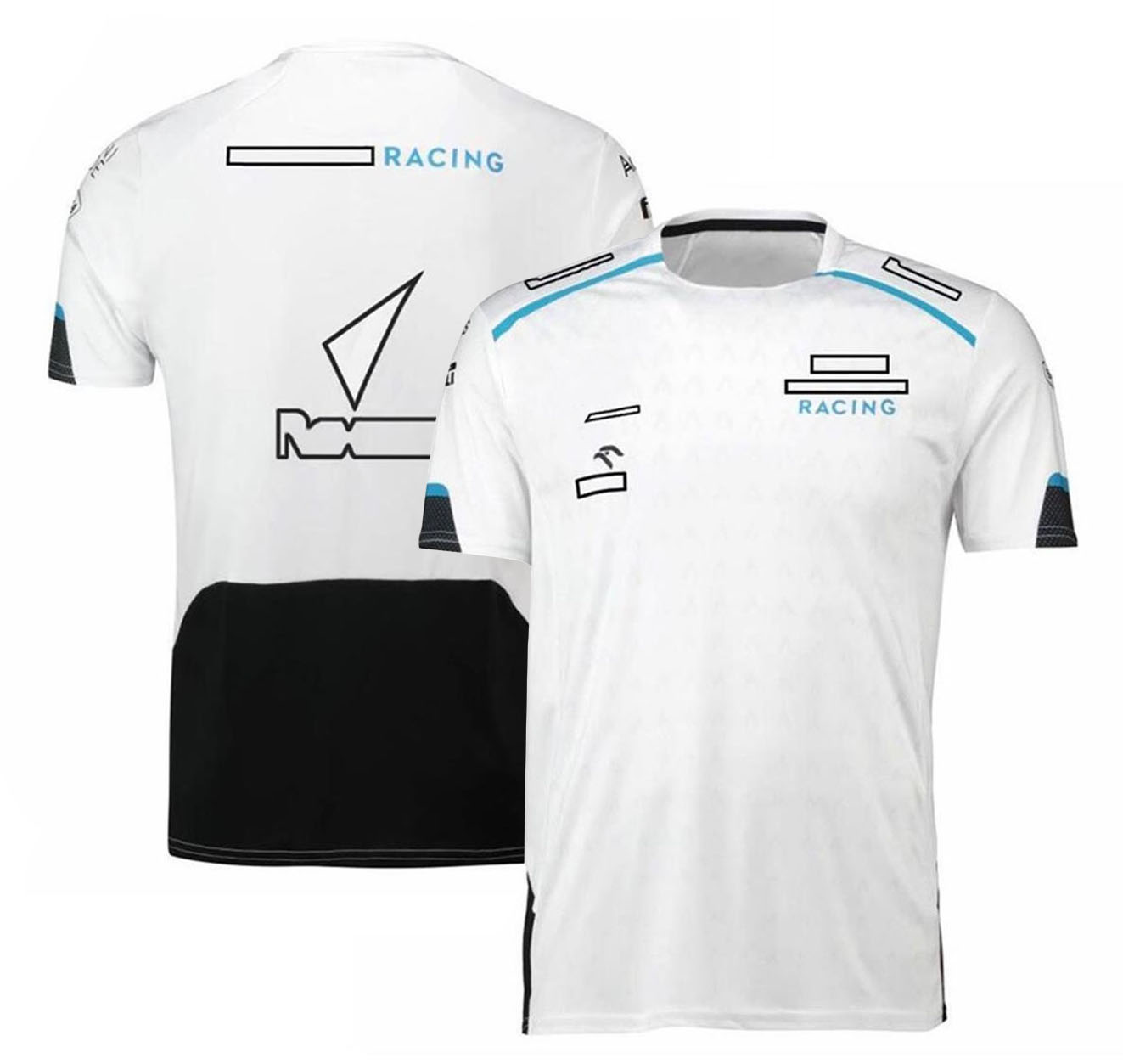 T-shirt de motorista de corrida f1 masculina, uniforme da equipe de fórmula 1, camisa de manga curta de pescoço de verão