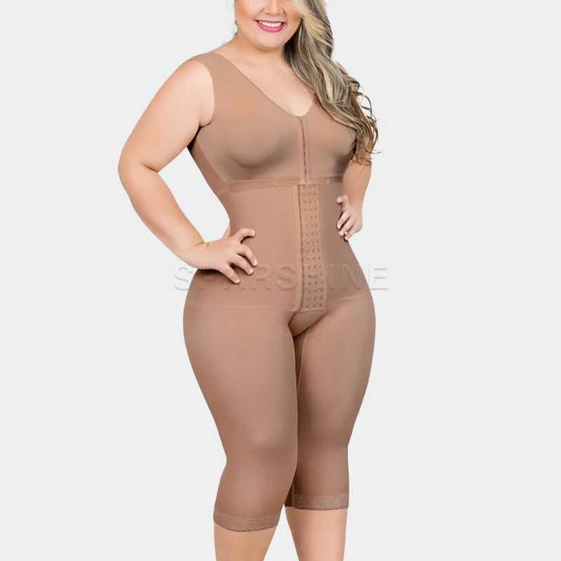 Taille buik Shaper postpartum volledig gebeeldhouwde afneembare beha met snap sluiting vorm na lipotion fajas colombiaanse q240430