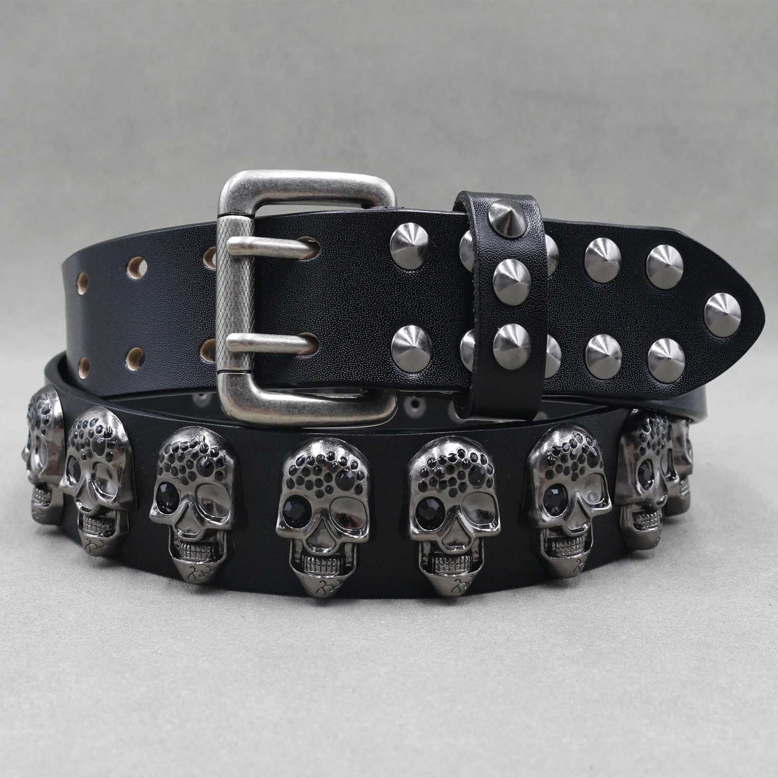 Ceinture punk en métal lourd