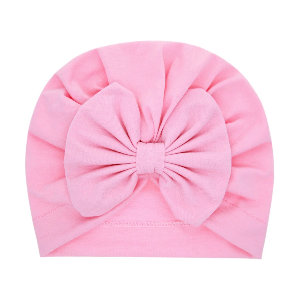 /molto morbido bambino cappello da bambino bambini bowknot berretto turbante neonato primavera d'autunno beanie neonati neonati