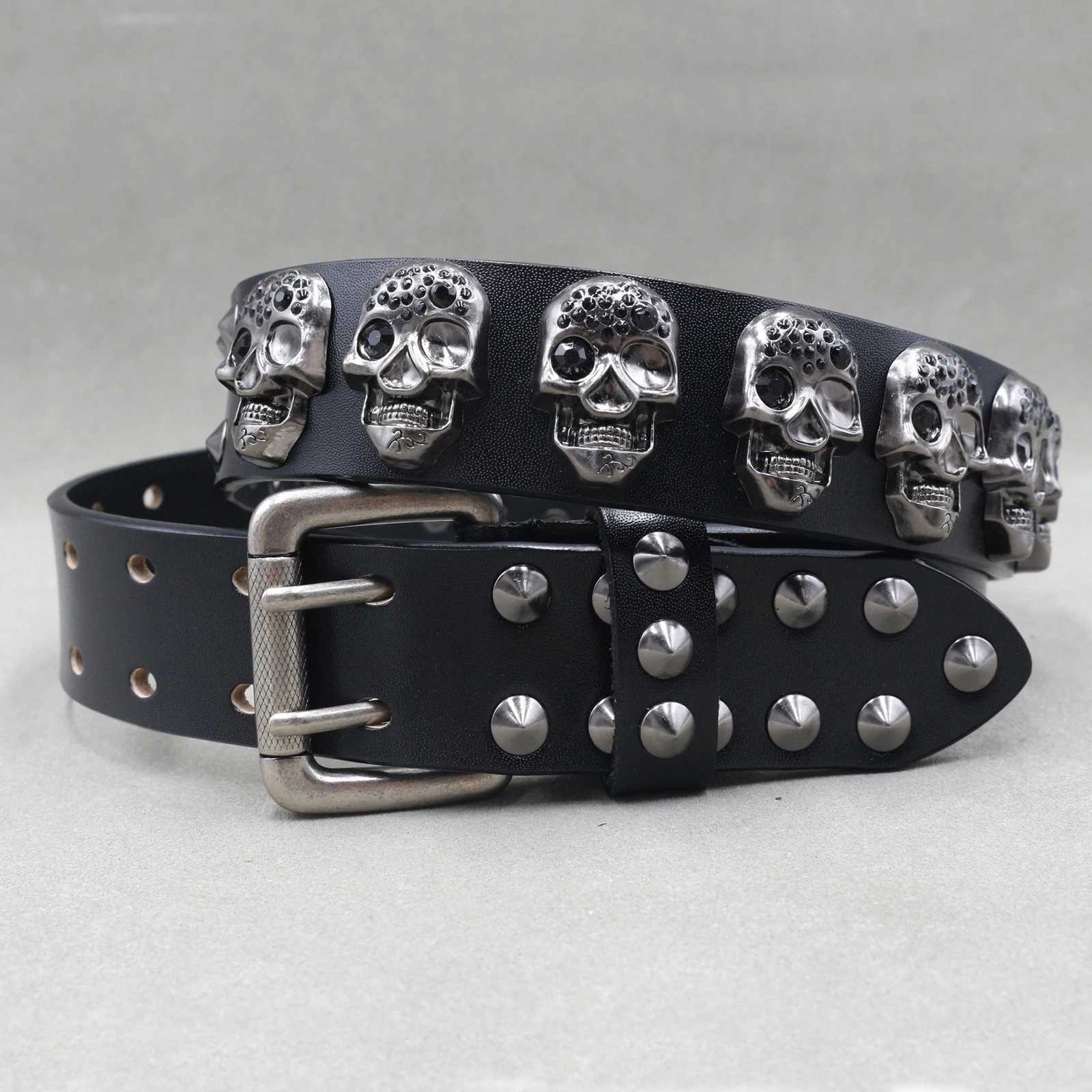 Ceinture punk en métal lourd