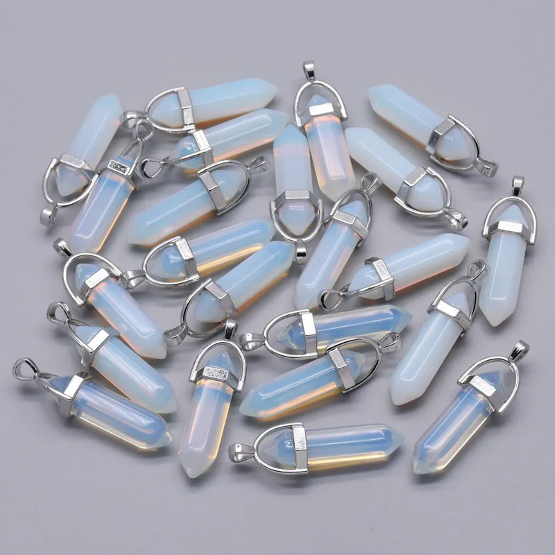 Collier de pilier en cristal en pierre naturelle Reiki guérison charmes en cristal pour la fabrication de bijoux de collier