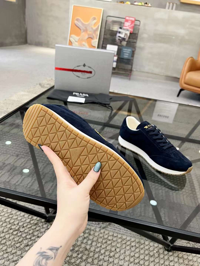 Fashion Casual Schuhe Männer Makro Laufsportschuhe Italien beliebte Elastizität Band Low Tops Beige schwarzes Kalbsleder Designer Leichter Casuals Fitness Sneakers Box EU 38-45