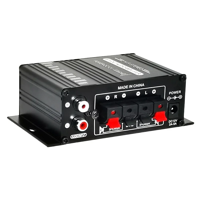 Verstärker AK270 Mini 2.0 Kanal Stereo Audioverstärker 2x20W Digitaler Musik Player DC 12V für Autohaus