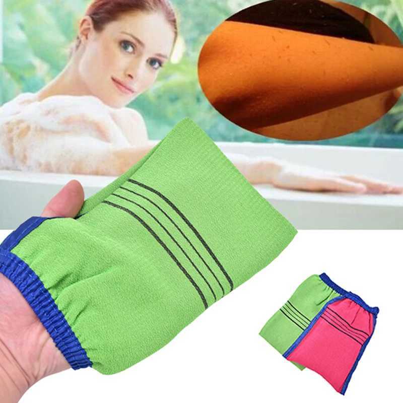 Badgereedschap Accessoires Koreaans Exfoliatie Badhanddoek Body Scrub Douche Draagbare dubbelzijdige volwassen borstel Graan Q240430