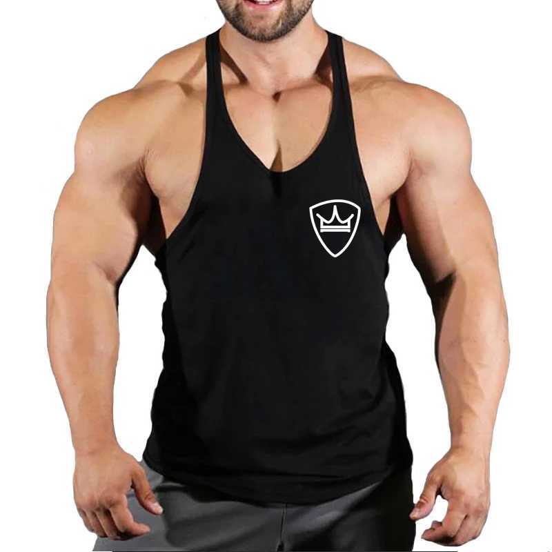 Herren -Tanktops Neue Hot Sale Herren Bullen gedruckt Tanktop atmungsaktive coole Weste Running Hemd Baumwolle Ts Bodybuilding Singulett Slveless T240505