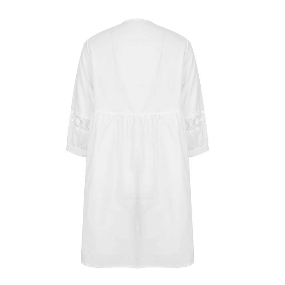 Robes décontractées de base Robe en lin en coton pour femmes 2023 Été élégant en dentelle solide jupe courte décontracté plage mini-robe féminine vestige vestido ro t240505