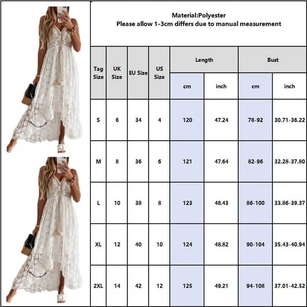 Basis Casual jurken Camis Jurk voor vrouwen 2023 Vestido avondjurk Koreaanse vintage zomer elegante strand Boheemse lange jurken voor vrouwelijke kleding T240505