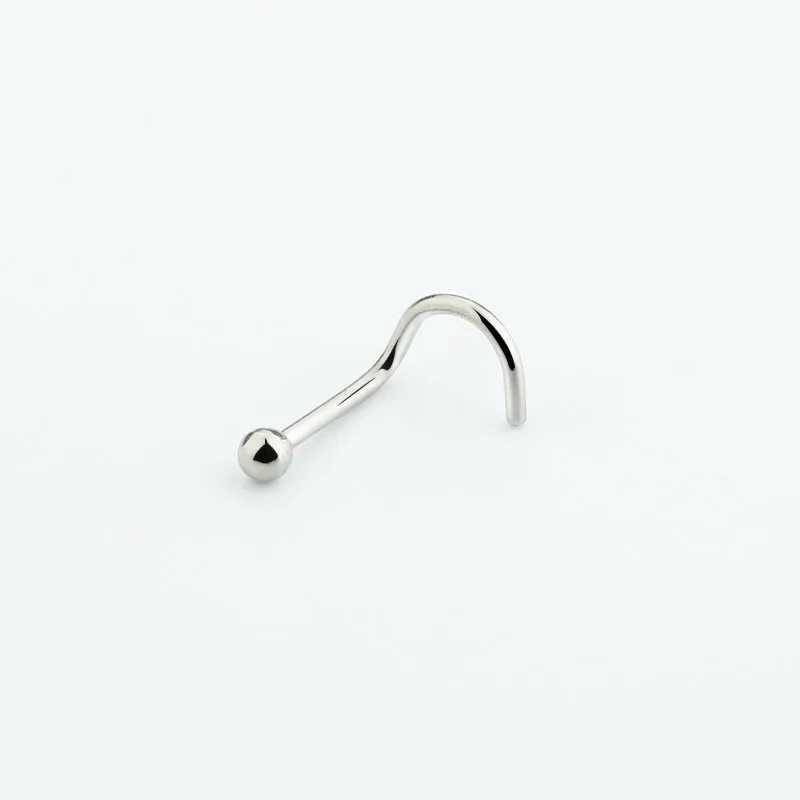 Body Arts 1 st titanium stalen neus piercing 20 g zwarte goud kleur schroef neu ring neusgaat nariz neus neushoorn oordring lichaam sieraden voor man vrouwen d240503