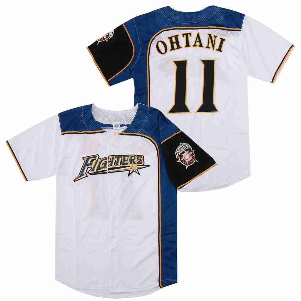 Męskie koszulki baseballowe Jersey Japan Hokkaido 16 Ohtani koszulki szycia haft haft haft quty