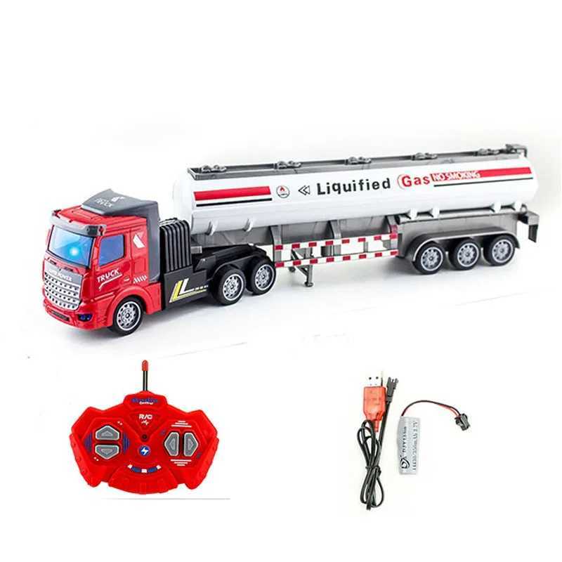 Electric/RC CAR 1/48 36 cm Big RC Truck Model 27 MHz draadloze afstandsbediening Dump Truck Transporter Container Truck RC Car Toys For Boy Kid Child T240506