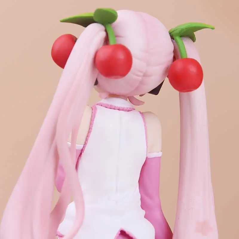 Action Toy Figuren Anime Furyu Noodle Stopper Vocaloid Nudel Stopper Actionfigur Sakura Miku Smile Ver Modell Sammlergeschenk PVC T240506