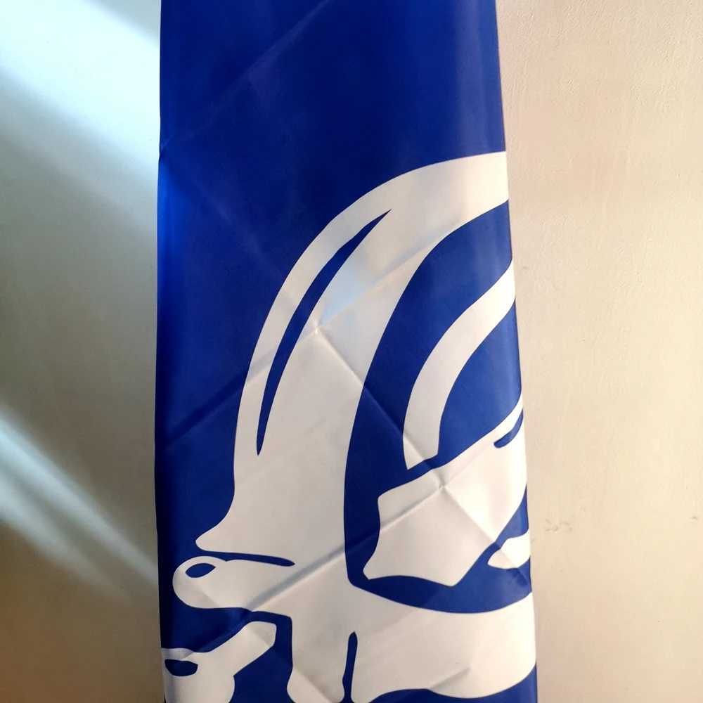 Banner Flags Blue Polyester Sikh Flag Sikhism Sikhism Religion Banner DÉCOR DU EURDOOR 90X150CM Polyester