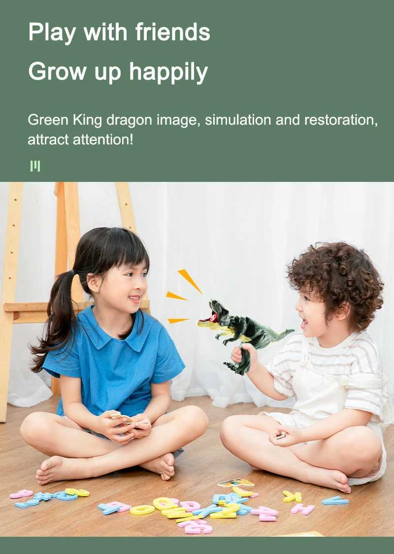 Other Toys Dinosaur ZaZaZa toy childrens creative battery without telescope spring swing dinosaur Fidget toy childrens Christmas giftL240502