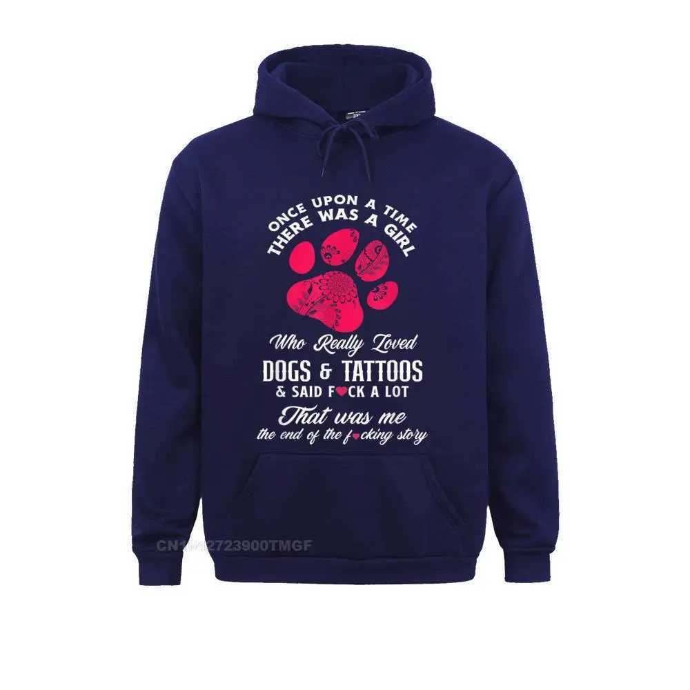 Women Funny Girl Loves Tattoos Dogs Tattoo Dog Lover T-Shirt__20982 Long Sleeve Hoodies Mens Sweatshirts Normal Clothes Fashion Women Funny Girl Loves Tattoos Dogs Tattoo Dog Lover T-Shirt__20982navy