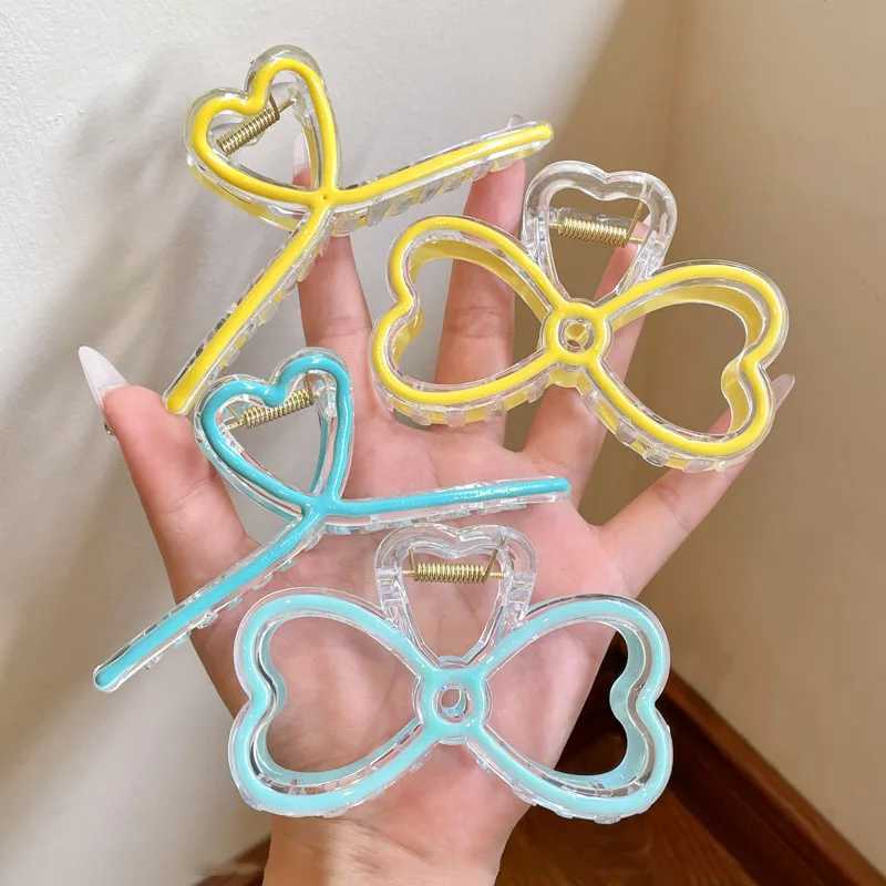 Altre clip capelli a fiocrona di nuovi gocciolamenti di moda Donne Clip coda di cavallo gelatina Clear Claip Girl Girpin Crab Cangola Accessori coperto