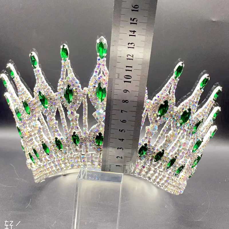 헤드 밴드 Tiras Crowns Royal Bride Headbands 웨딩 헤어 액세서리 Q240506을위한 모조 다