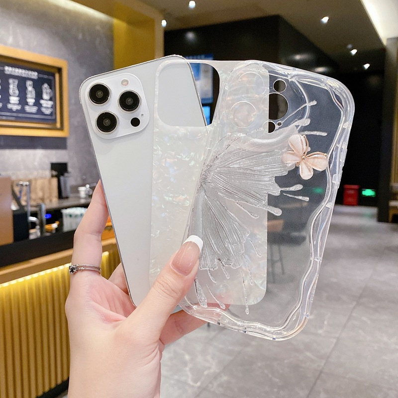 3D Bowknot Phone Case voor iPhone 15 11 12 13 14 Pro Max plus mobiele telefoonhoes Clear TPU Ins Style Cartoon Cartoon Cute Shockproof Covers Luxe