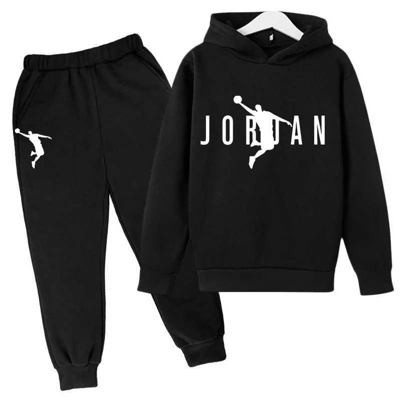 Kledingsets jongens sport geprinte kledingset kindercartoon hoodie sportshirt+broek 2 stks baan en veld kleding kinderen casual mode kledingl2403