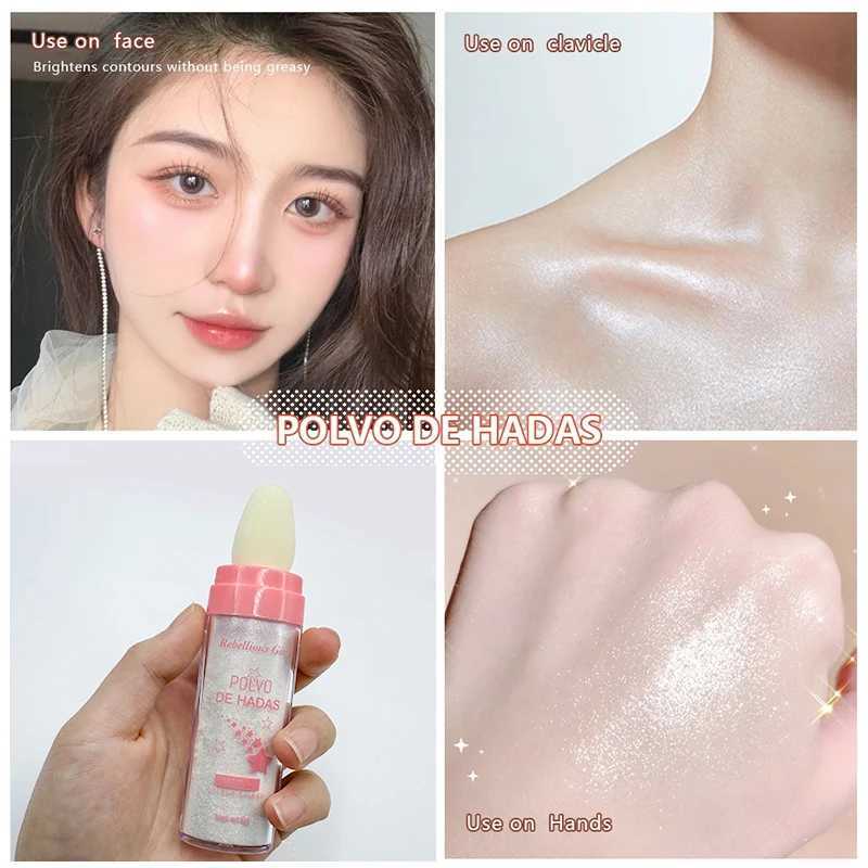 LF82 Body Glitter Polvo de Hadas Fairy Dust Highlight Pating Pulver Ganzkörper Silhouette und Krungsnetzbone für Gesicht und Augen D240503 geeignet