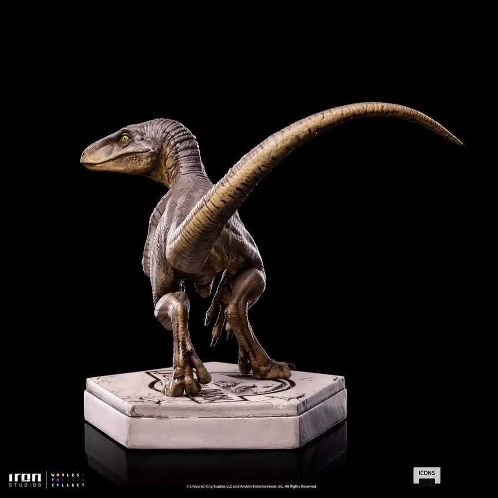 Other Toys Iron Studios Jurassic Dinosaur Velociraptor UNIVJP75222-IC Statue Limited Edition Picture Model Toy Scene Decoration GiftL240502