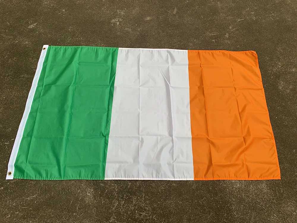 BANNER FLAGS Z-One Flag Flag Irlanda 90x150 cm Polyester Ireland Eire Flag nazionale Banner Banner Decorazione all'aperto