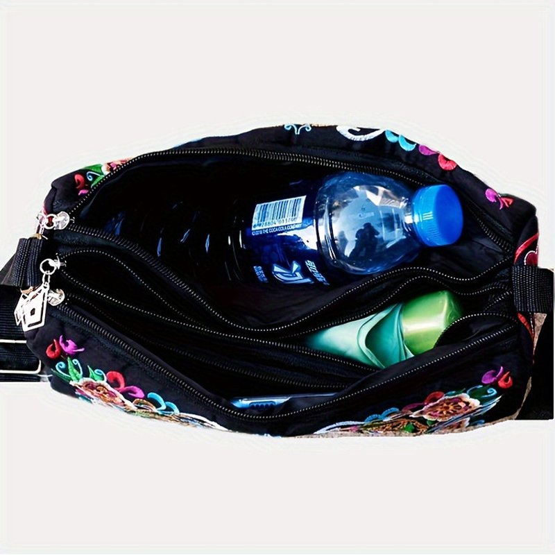 DHLMessenger Bags Retro National Style Двусторонняя вышивка с большой емкостью квадратные плечи сумки
