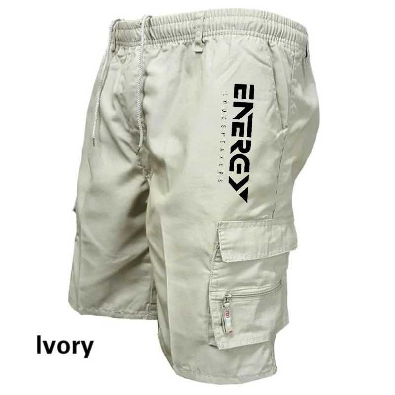 Heren shorts Outdoor Vracht Korte heren wrap elastische taille fiets kort multi pocket los werk kort snel drogende sportdruk broeksl2405