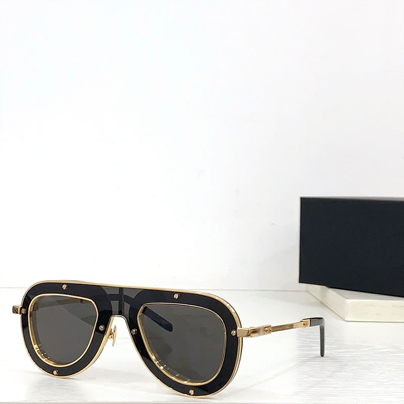 Men e mulheres de designer de moda Os óculos de sol projetados pelo designer de moda H096 Textura completa super boa UV400 Retro com óculos de sol de estrutura cheia com copos de óculos
