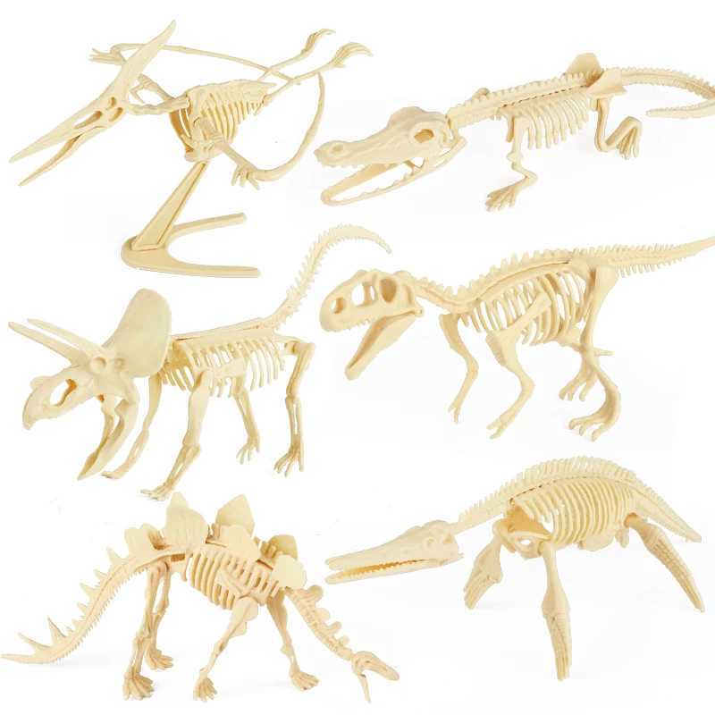 Другие игрушки Oenux Diy Сборка юрского периода ископаемого скелета динозавров