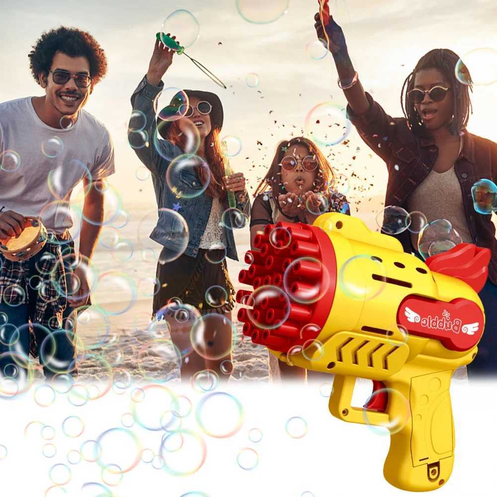 Toys Toys Kids Rocket Bubble Blower Gun 29/23 trous Machine Bubble Machine Soap Bubbles Toys for Children Girls Boys Outdoor Games Garde