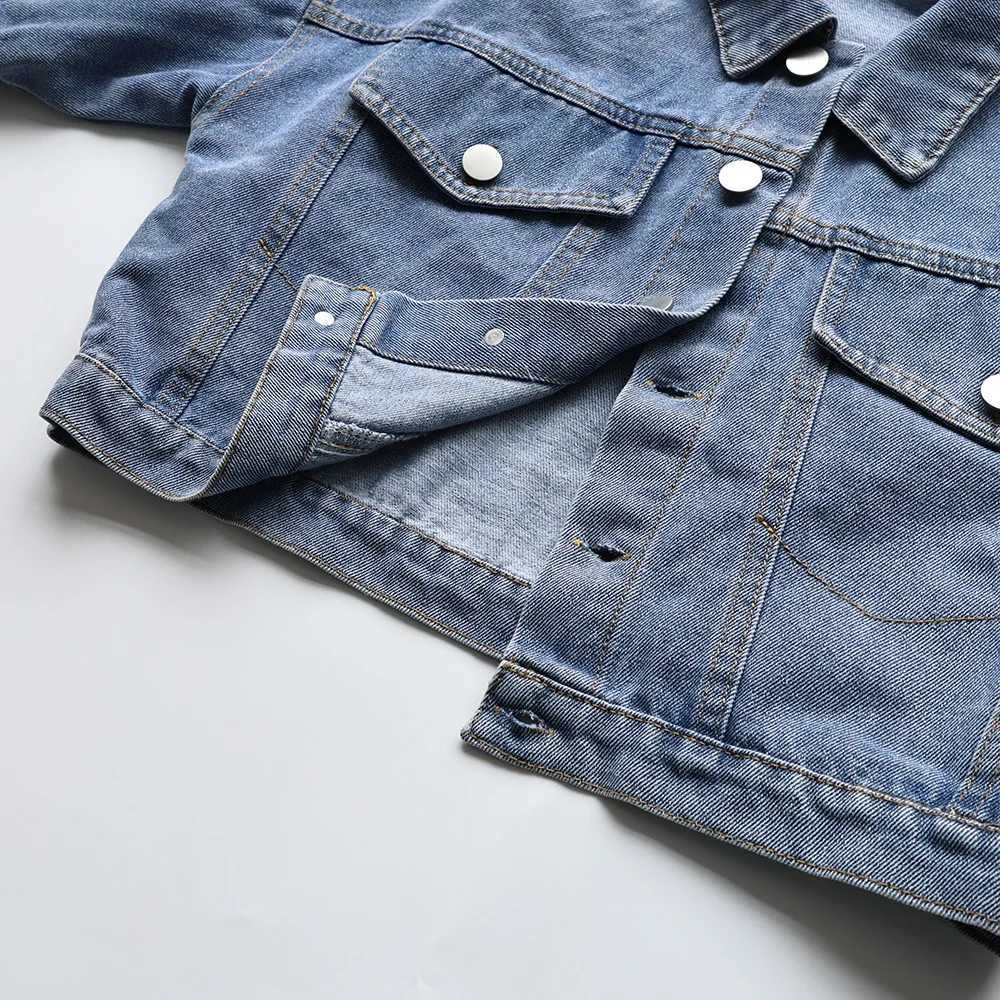 Ceket Sonbahar Çocuk Ceket Boys denim kat tek göğüs kız ceket ldren ceket h240509